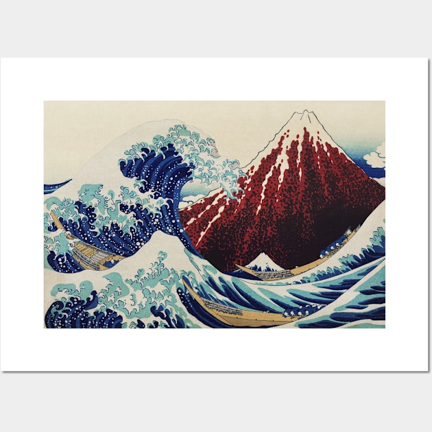 The Great Wave Remix Wall Art by Suprise MF